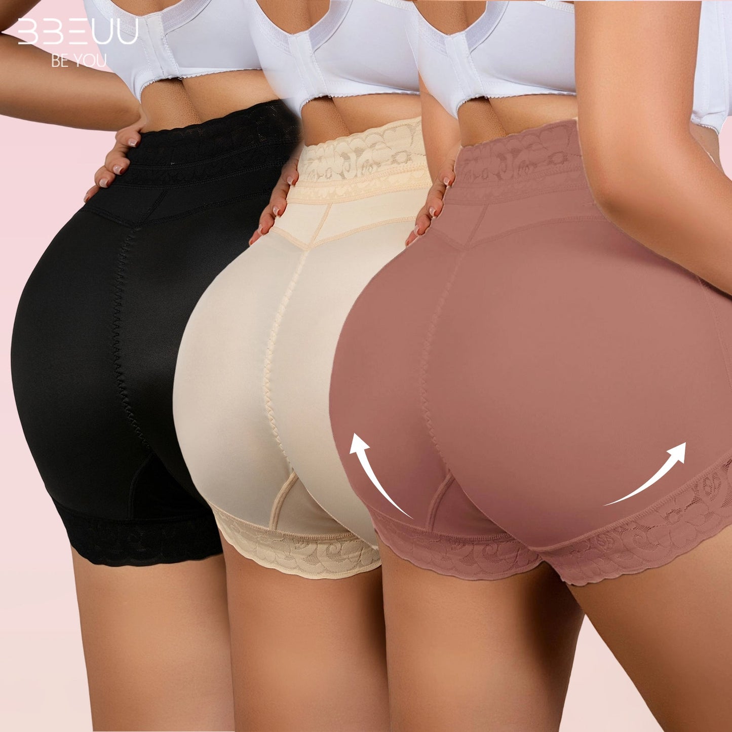 Braguitas moldeadoras de talle alto para mujer | Antideslizantes, control de abdomen y efecto levantamiento de glúteos | Sin costuras, para uso diario