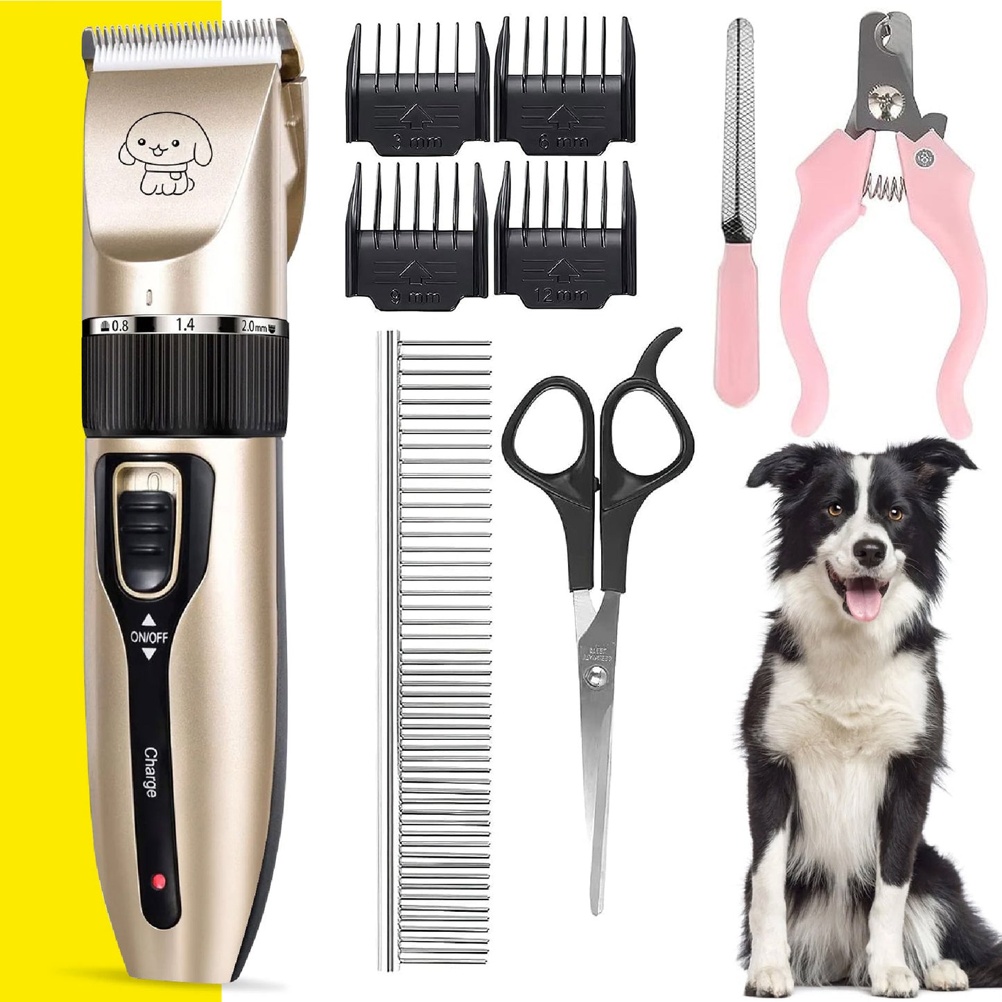 Trimmer Eléctrico para Perros y Gatos – Silencioso, Recargable y Profesional en Casa