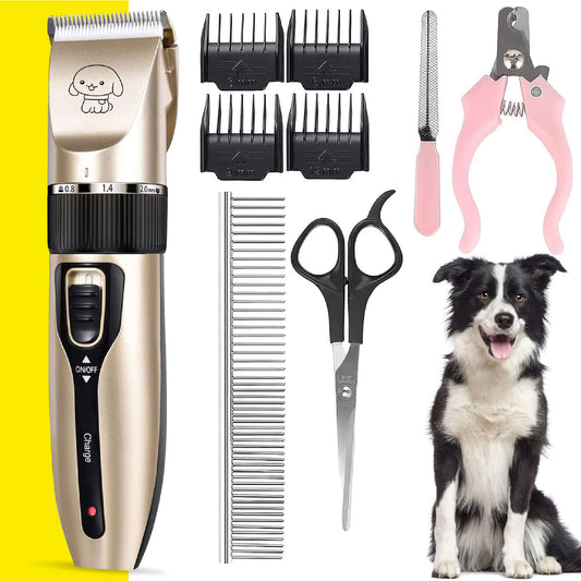Trimmer Eléctrico para Perros y Gatos – Silencioso, Recargable y Profesional en Casa