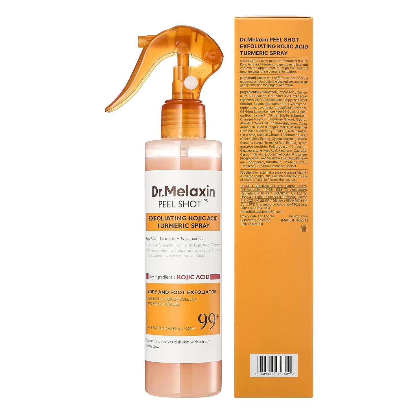 Dr. Melaxin Peel Shot Exfoliante y Aclarante para Áreas Oscuras del Cuerpo
