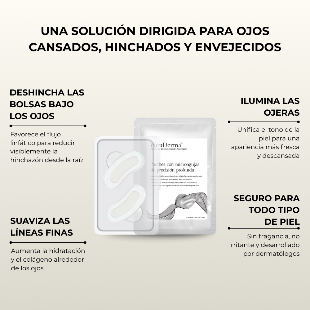 Parches PuraDerma™ - Reduce las ojeras