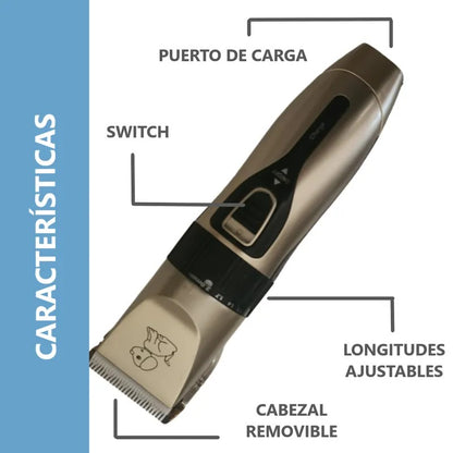 Trimmer Eléctrico para Perros y Gatos – Silencioso, Recargable y Profesional en Casa